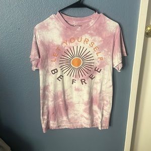 Light pink and white tie die, T-shirt